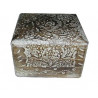 Boite en bois  (10 x 10cm)  blanchie