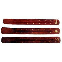 Gondole porte-encens en bois 38 a 50 cm
