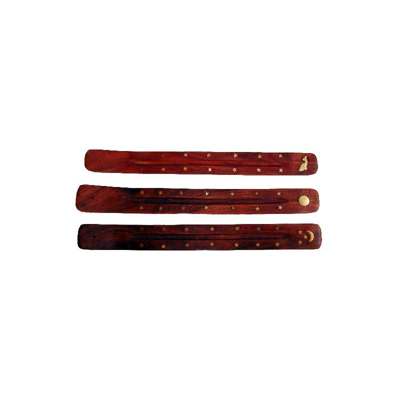Gondole porte-encens en bois 38 a 50 cm