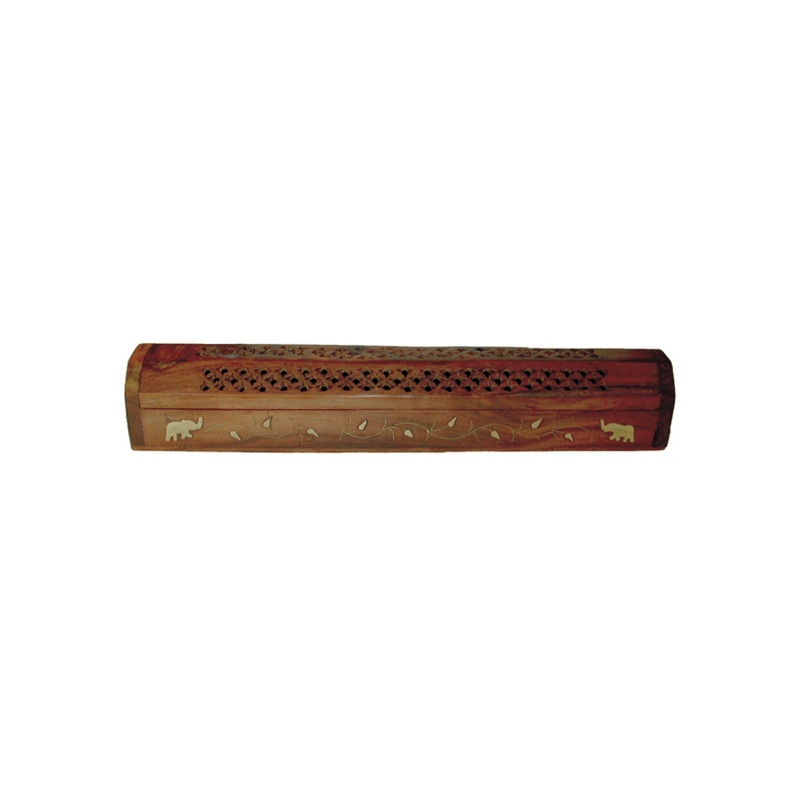 Boite porte encens avec reserve (36 x 6 x 6cm)