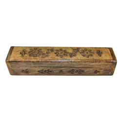 Boite porte encens demi-rond ( 25 x 5 x 5cm)