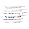 Chaine de cheville modeles et couleurs assorties
