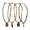 Collier pendentif os