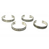 Bracelet en metal blanc
