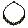Collier en verre et cordon
