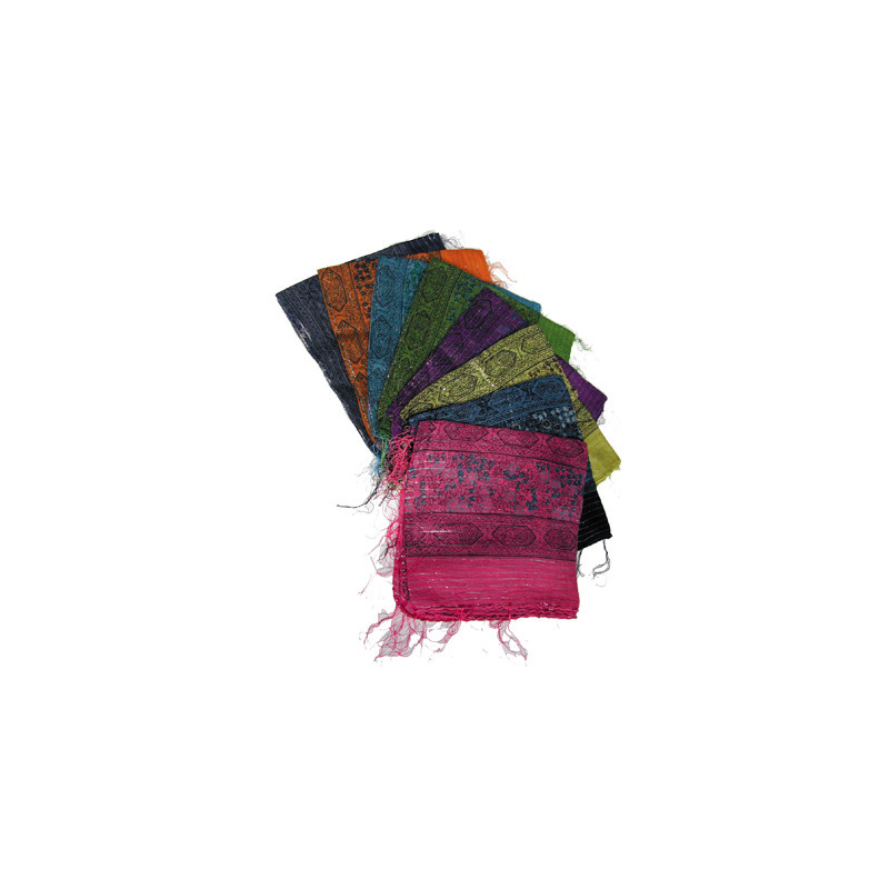Foulard fils argentes (90 cm X 90 cm)