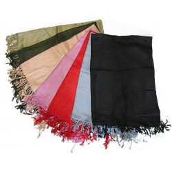 Foulard franges facon pachmina (70 X 200)