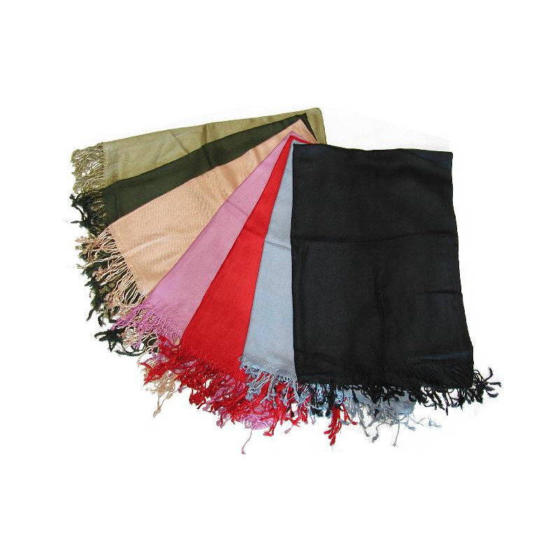 Foulard franges facon pachmina (70 X 200)