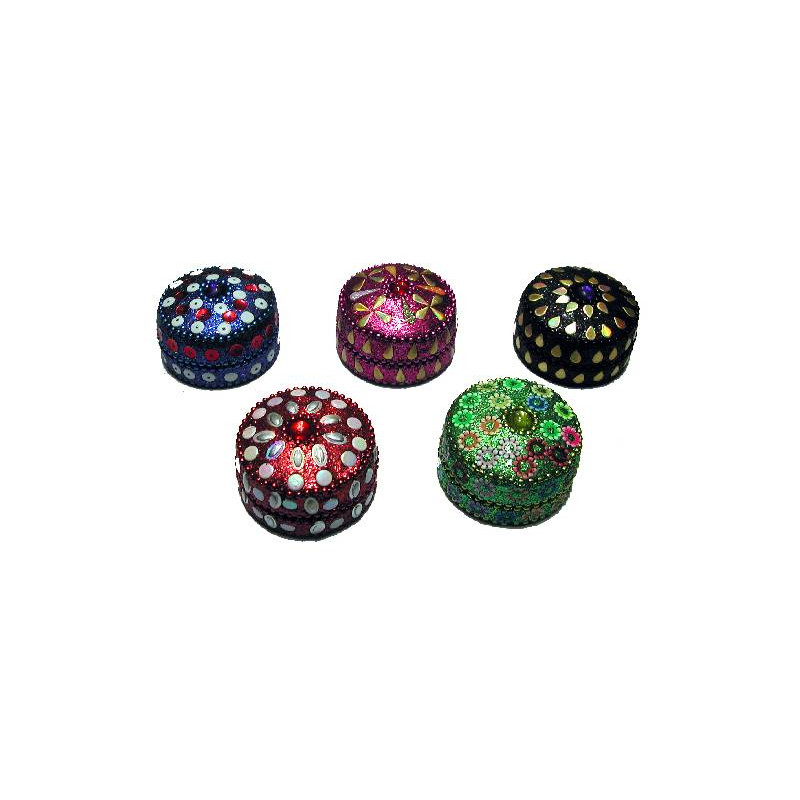 Boite brillante ronde