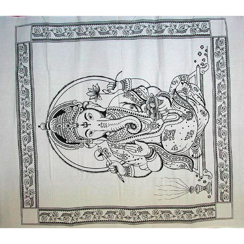 TENTURE NOIRE ET BLANCHE GANESH