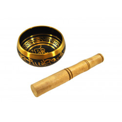 Bol chantant tibetain en bronze petit modele (300 a 400 g)