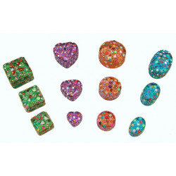 Set de trois boites brillantes