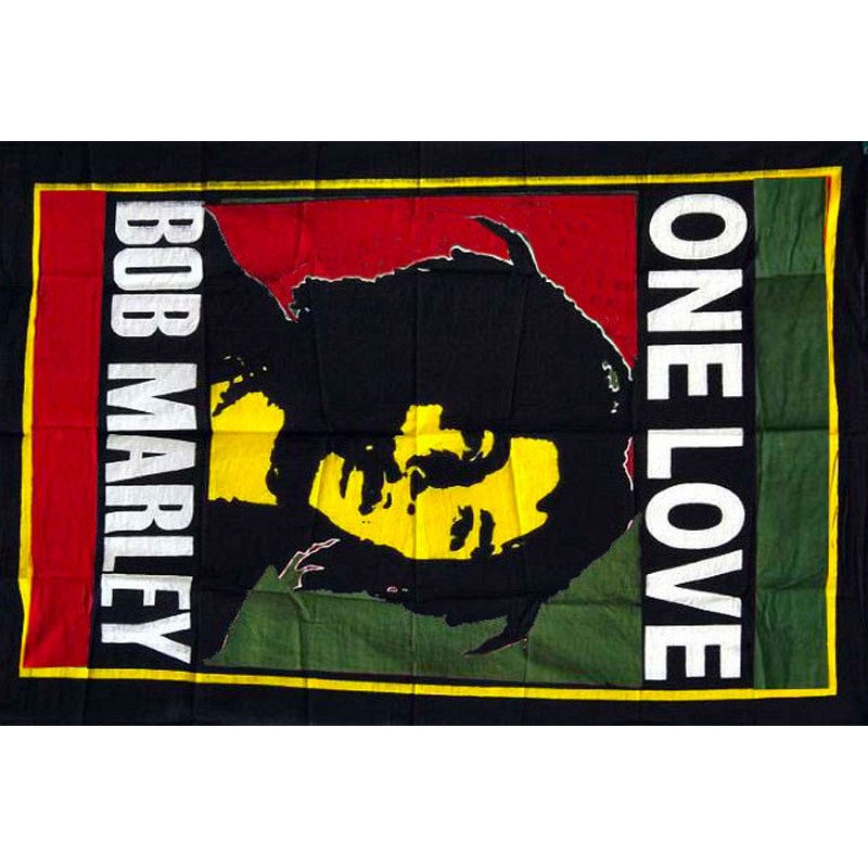 Mini tenture Bob Marley one love (75 X 110 cm)