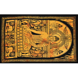 Mini tenture Bouddha orange (110 cm X 70 cm)