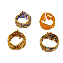 Bracelet perles couleur et metal