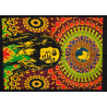 Mini tenture Bob Marley world (75 X 105 cm)