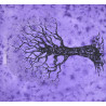 TENTURE ARBRE DES DRUIDES VIOLET