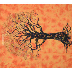 TENTURE ARBRE DES DRUIDES ORANGE
