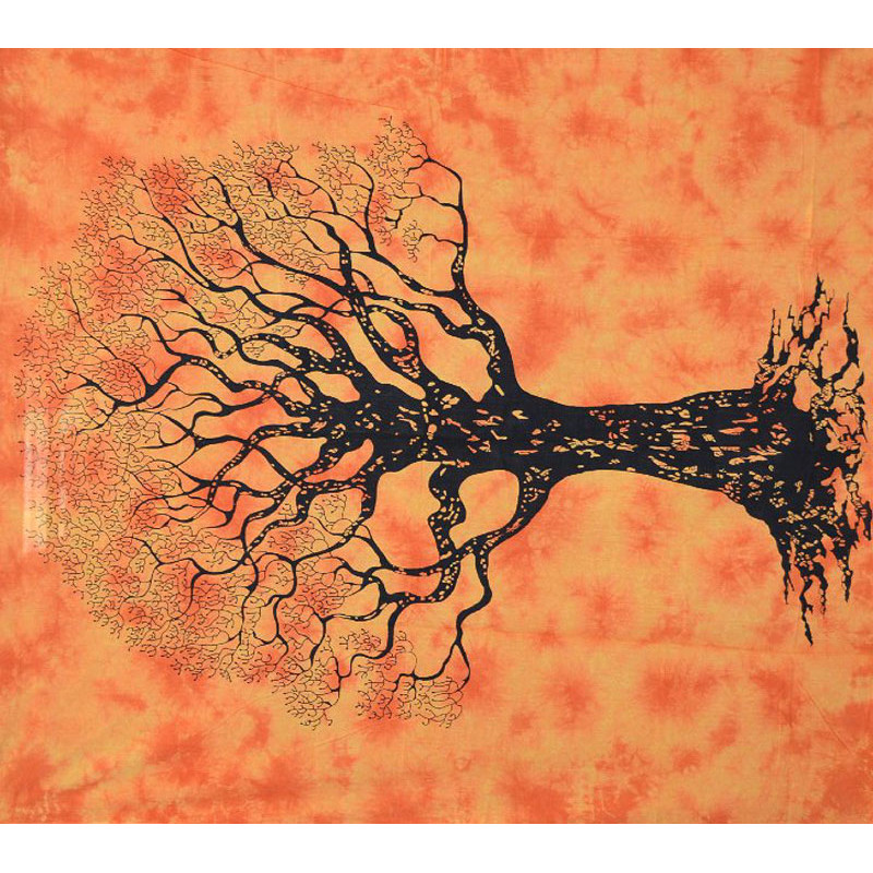 TENTURE ARBRE DES DRUIDES ORANGE