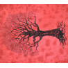 TENTURE ARBRE DES DRUIDES ROUGE