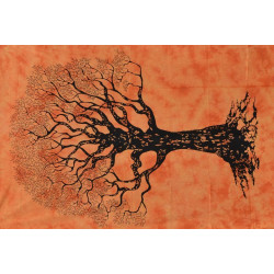 PETITE TENTURE ARBRE DES DRUIDES ORANGE