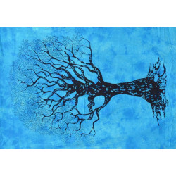 PETITE TENTURE BLEU ARBRE DES DRUIDES