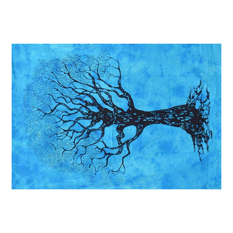 PETITE TENTURE BLEU ARBRE DES DRUIDES