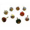 Boutons de tiroirs en faience (sachet de 12 pieces)