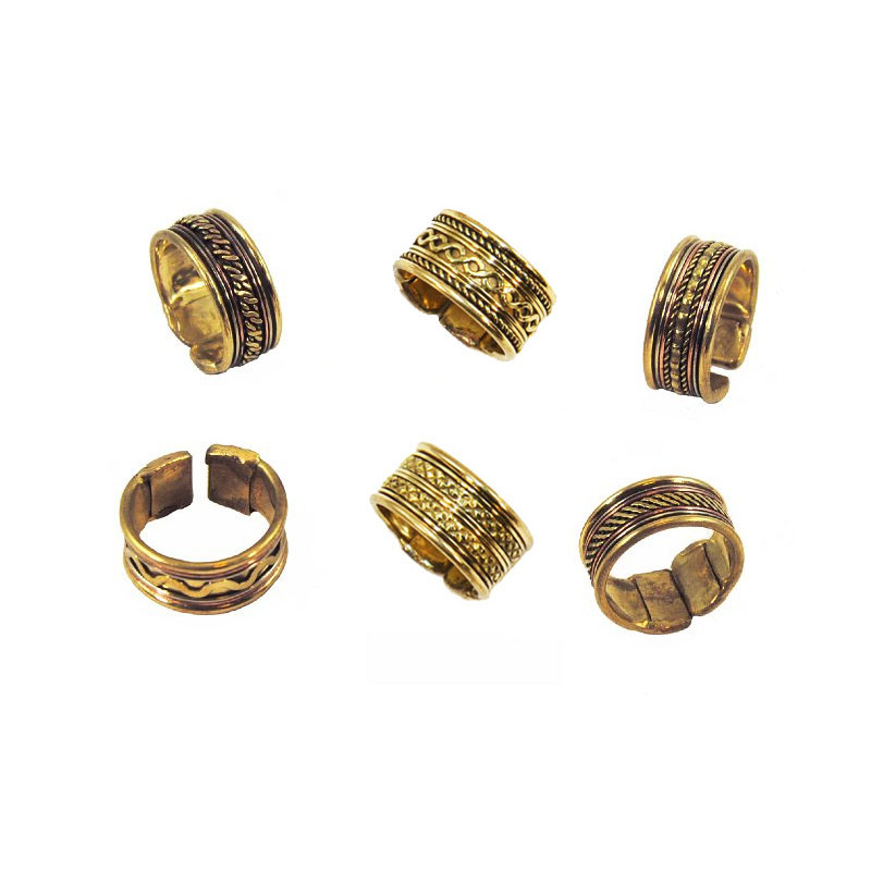 Bague cuivre reglable