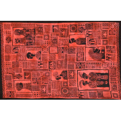 PETITE TENTURE AFRIQUE KUNDAL ROUGE (FIN DE SERIE)