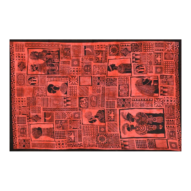 PETITE TENTURE AFRIQUE KUNDAL ROUGE (FIN DE SERIE)