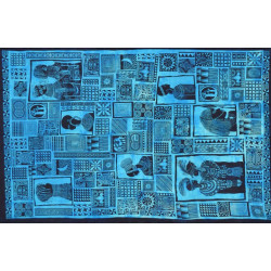 PETITE TENTURE AFRIQUE KUNDAL TURQUOISE (FIN DE SERIE)