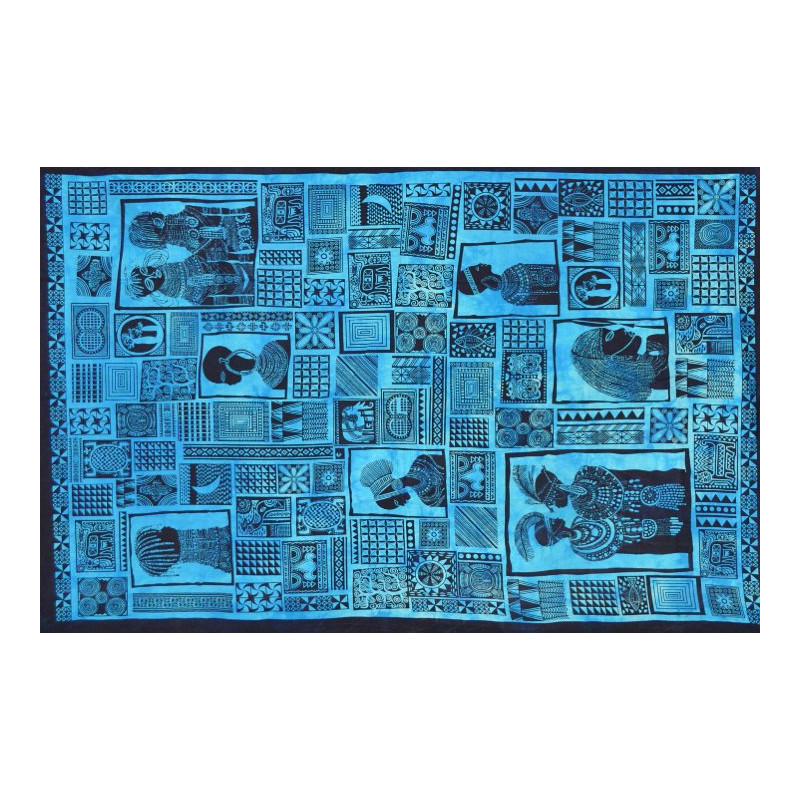 PETITE TENTURE AFRIQUE KUNDAL TURQUOISE (FIN DE SERIE)