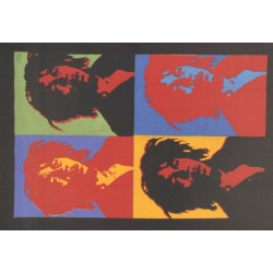 Mini tenture Bob Marley facon Warhol (75 X 105 cm)