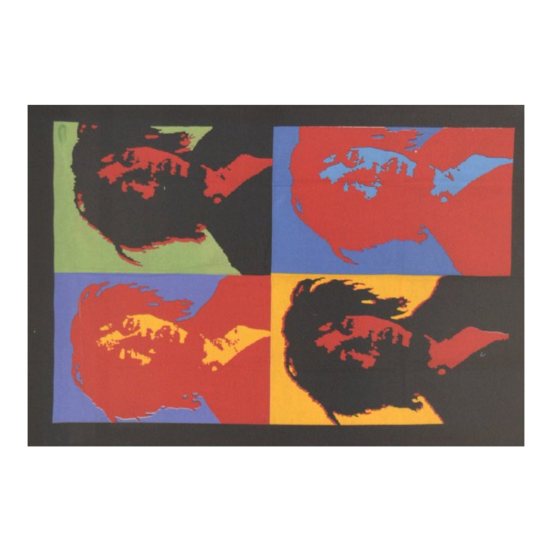 Mini tenture Bob Marley facon Warhol (75 X 105 cm)