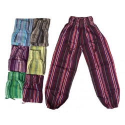 Pantalon coton raye enfants - 12 ans