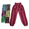 Pantalon coton raye enfants - 16 ans