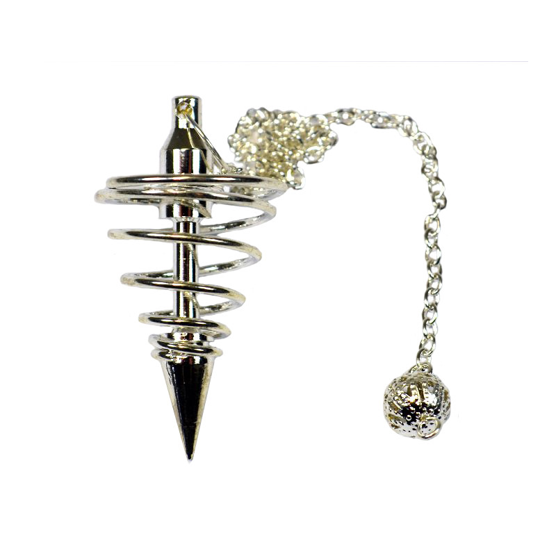 Pendule spirale argente Pendule spirale argente