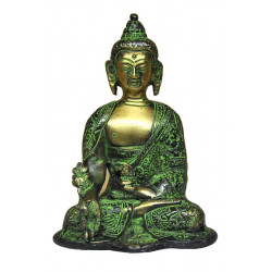 Statuette de bouddha geste du don 13,5 cms 0,7 kgs