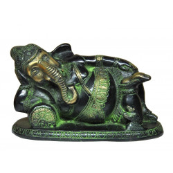 Statue de ganesh couche 19 cm, 2 kg