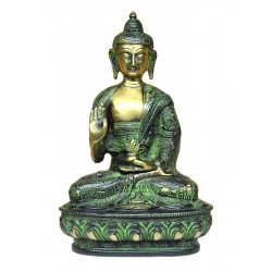 Statuette de bouddha absence de crainte 20 cms et 1,6 kg