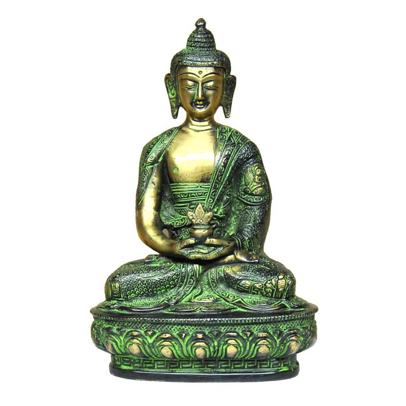 Statuette de bouddha geste de meditation 20 cms, 1,5 kg