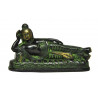 Statuette de bouddha couche 16 cms, 0,9 kgs