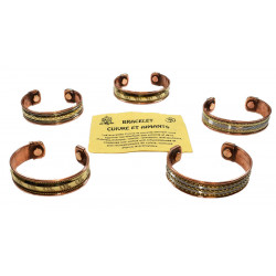 Bracelet cuivre magnetique large