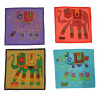 Housse de coussin elephants