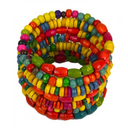 Bracelet large multicolore