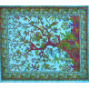 TENTURE ARBRE DE VIE TURQUOISE