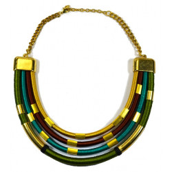 Collier tour de cou 4 rangs