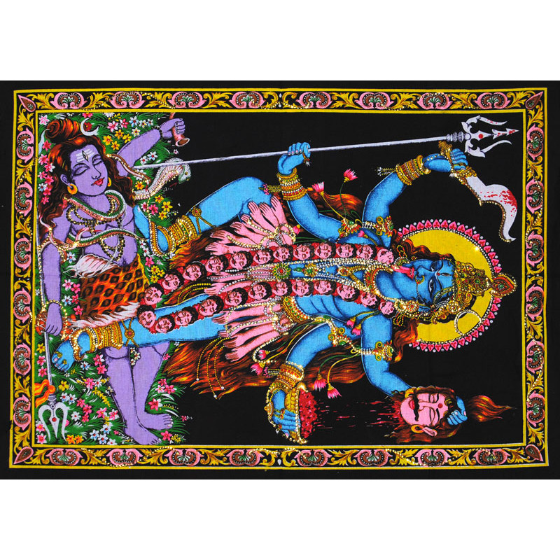 Mini tenture fluo Kali  (100cm x 75 cm)