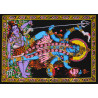 Mini tenture fluo Kali  (100cm x 75 cm)